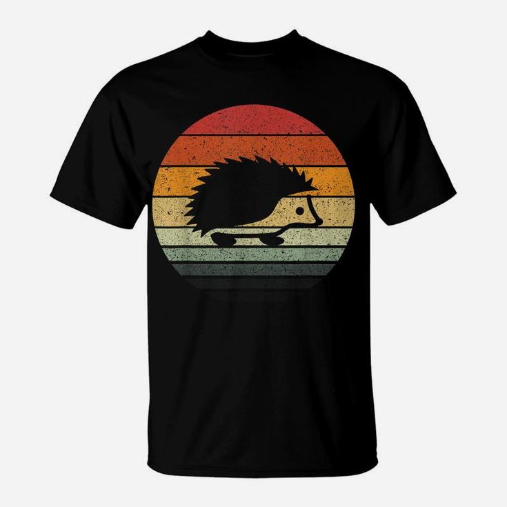 Vintage Retro Sunset Hedgehog T-Shirt