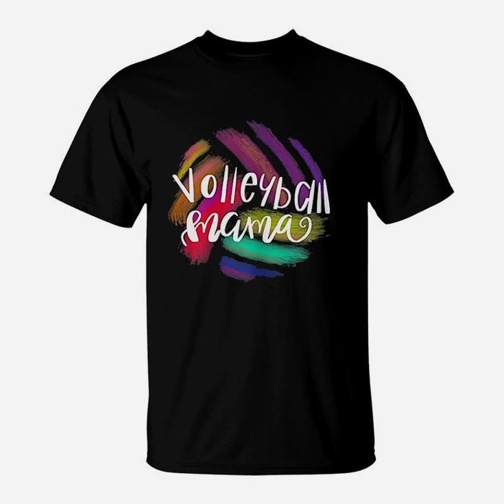 Volleyball Mama Female Sporty Mother Gift Volleyball Mom T-Shirt