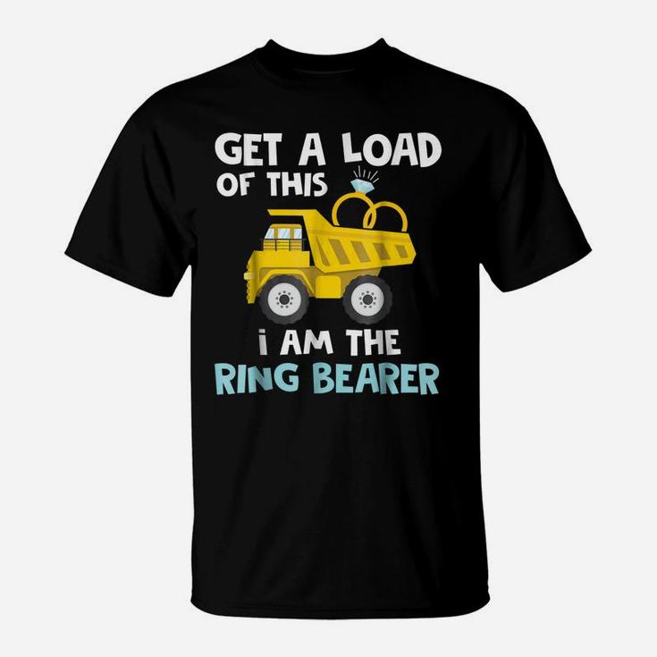 Wedding Shirts Ring Bearer Funny Truck Shirts Boys Men Gifts T-Shirt