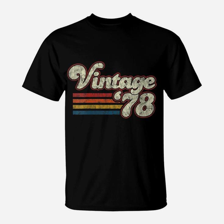 Womens Retro Vintage 1978 41St Birthday Top T-Shirt