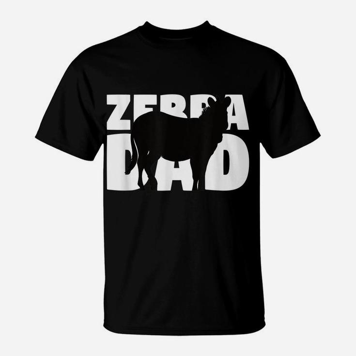 Zebra Lover Gift 'Zebra Dad' Zoo Keeper Animal Father Zebra T-Shirt