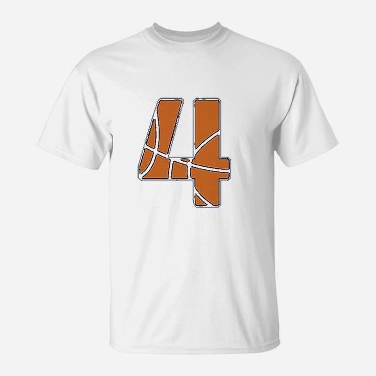 Basketball 4th Birthday Gift For Four Year Old T-Shirt