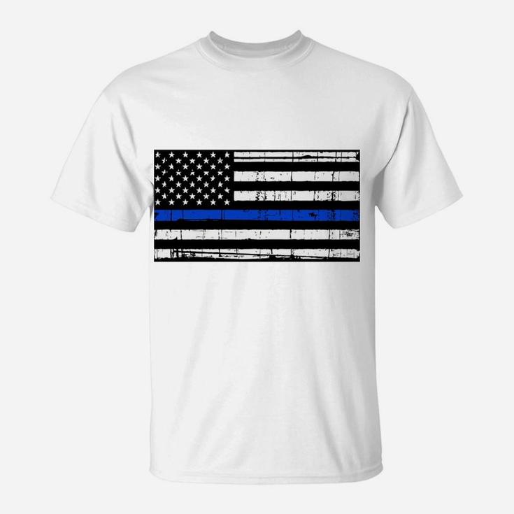 Be The Lion Not The Sheep Back The Blue Flag Police Sweatshirt T-Shirt