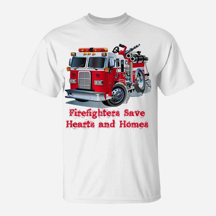 Firefighter , Fire Department Truck Tee Fireman Gift T-Shirt