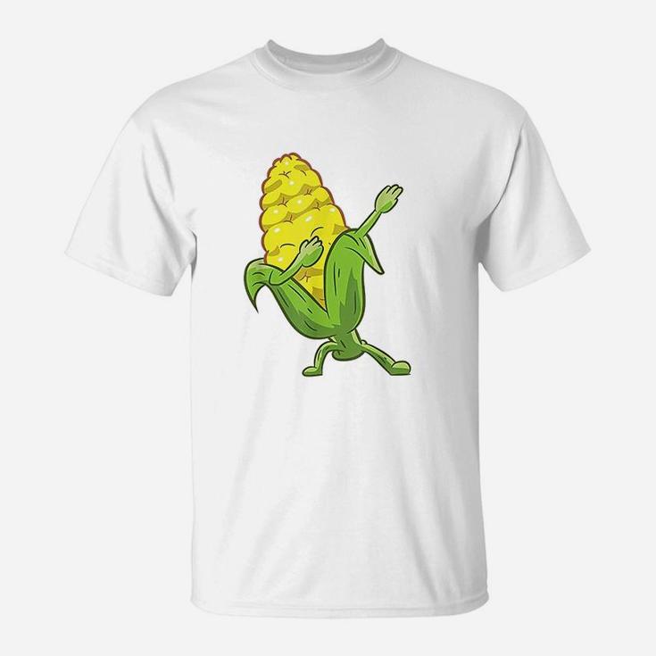 Funny Dabbing Corn Cute Dancing Corn Gift For Corn Farmer T-Shirt