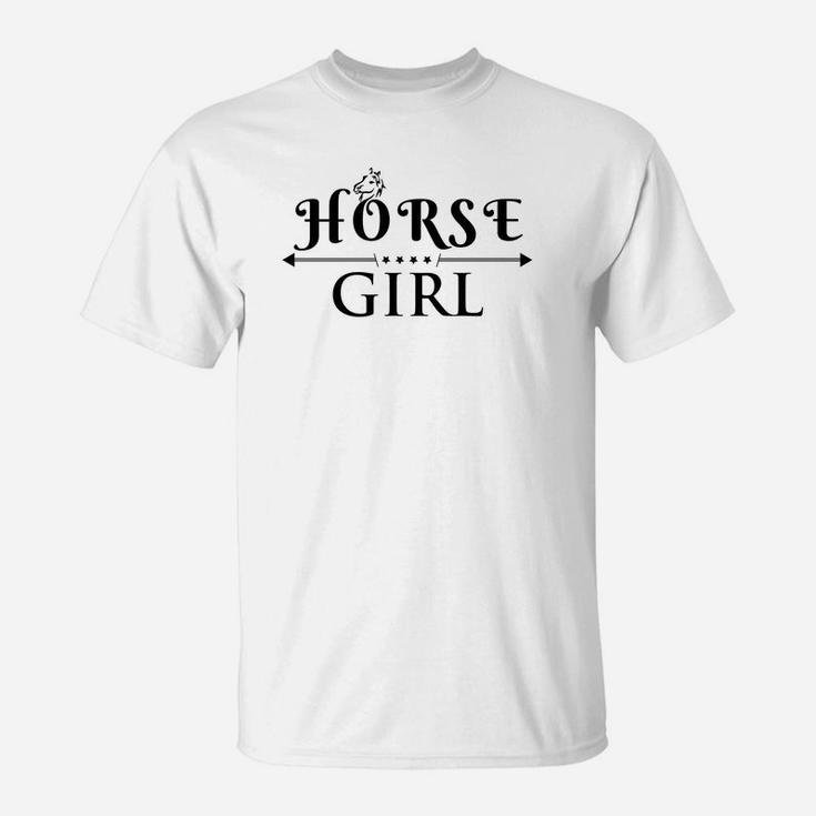 Horse Girl I Love My Horses Racing Riding Gift T-Shirt