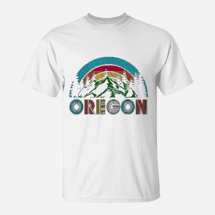 Oregon Mountains Outdoor Camping Hiking T-Shirt
