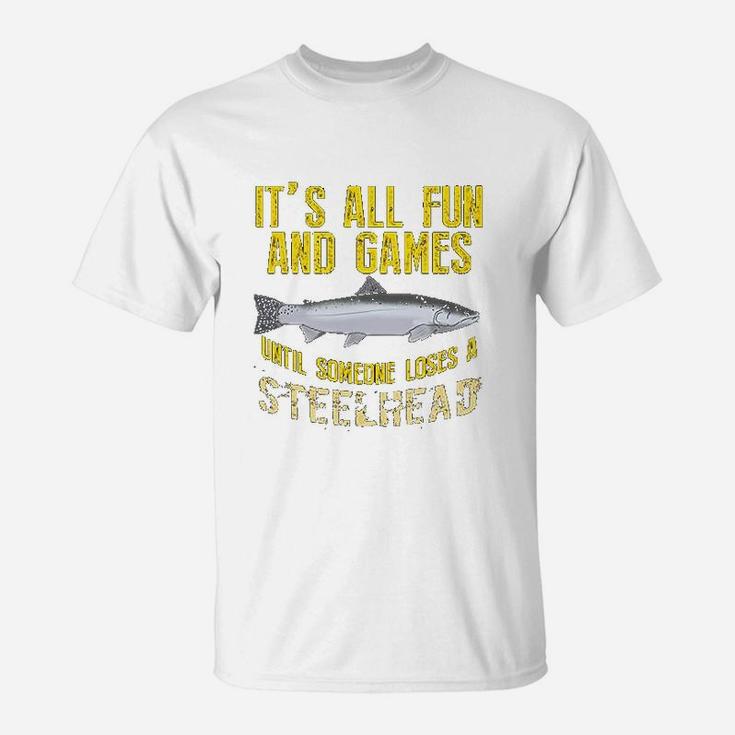 Steelhead Freshwater Fishing Funny Gift T-Shirt