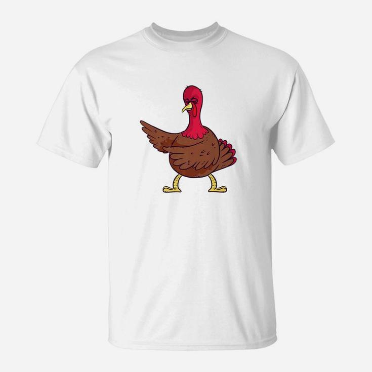 Thanksgiving Turkey Floss Dance Turkey Gif T-Shirt