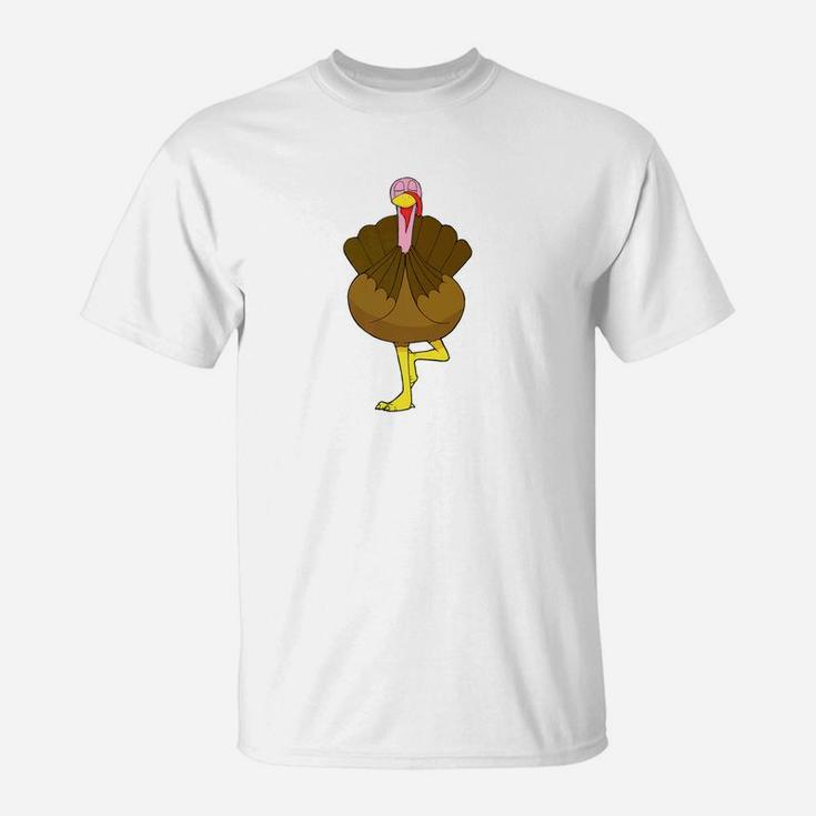 Yoga Turkey Funny Thanksgiving Day Graphic T-Shirt