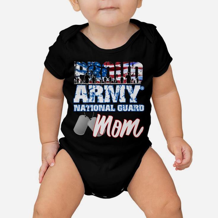 Proud Patriotic Army National Guard Mom Usa Flag Mothers Day Sweatshirt Baby Onesie