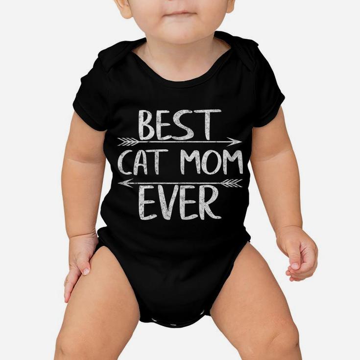 Womens Best Cat Mom Ever Shirt Funny Mother's Day Gift Christmas Baby Onesie