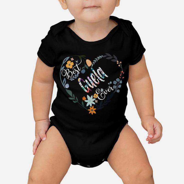 Womens Best Guela Ever Flower Blessed Grandma Mother's Day Cute Baby Onesie