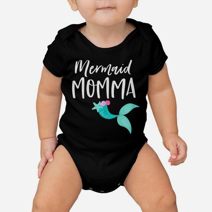 Womens Mom Birthday Party Outfit Dad Mama Girl Mermaid Momma Shirt Baby Onesie
