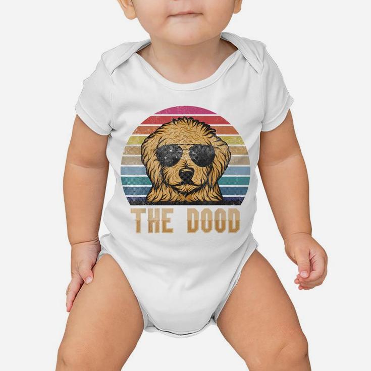 Retro Vintage Goldendoodle The Dood Shirt Gift Dad Mom Kids Baby Onesie