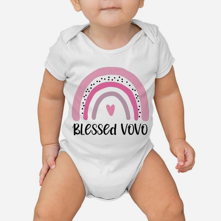 Womens Blessed Vovo Grandma Mother's Day Portuguese Grandmother Baby Onesie